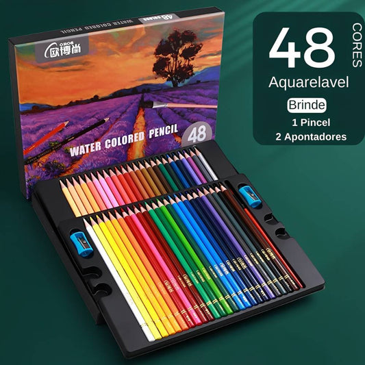 Kit 48 Lápis Aquarelavel