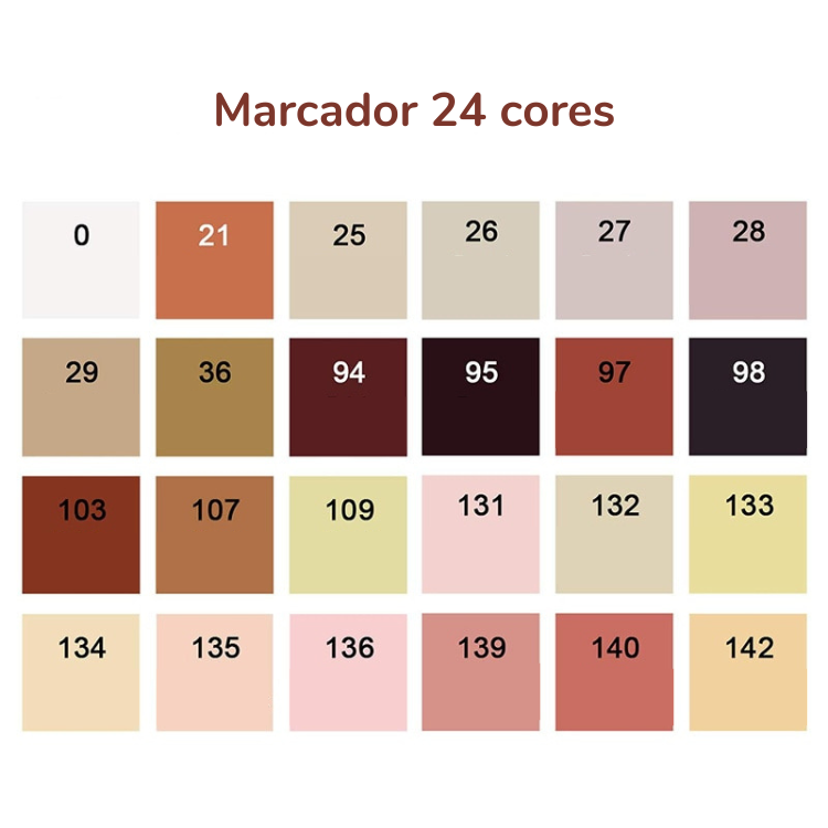 Marcadores 24 cores